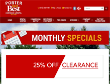 Tablet Screenshot of porterdoitbest.com